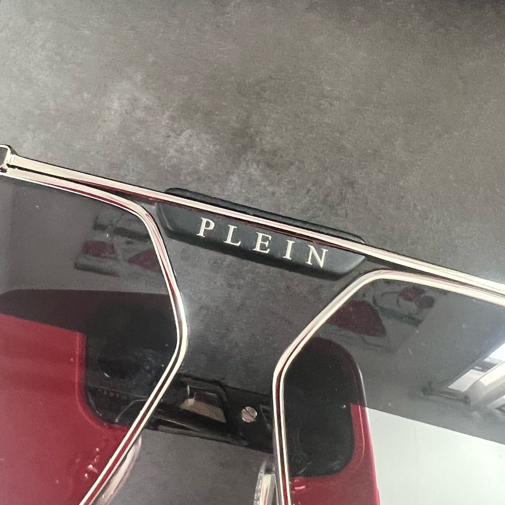 Philipp Plein Silver Aviator Sunglasses - Picture 3 of 6